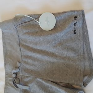 - NWT  Angel  Kiss  Maternity  #momlife Gray Shorts  XL